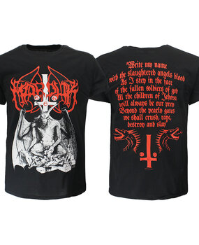 Band Merchandise Marduk Dämon mit Flügeln T-Shirt Band Merchandise Marduk Dämon mit Flügeln T-Shirt