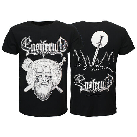 Band Merchandise Ensiferum Schwert und Axt Wikinger T-Shirt – Offizielles Merchandise Band Merchandise Ensiferum Schwert und Axt Wikinger T-Shirt – Offizielles Merchandise