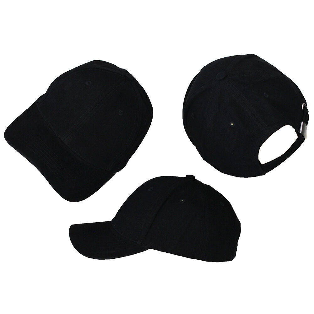 Basics Basic Plain Cap Black 50 pieces Basics Basic Plain Cap Black 50 pieces