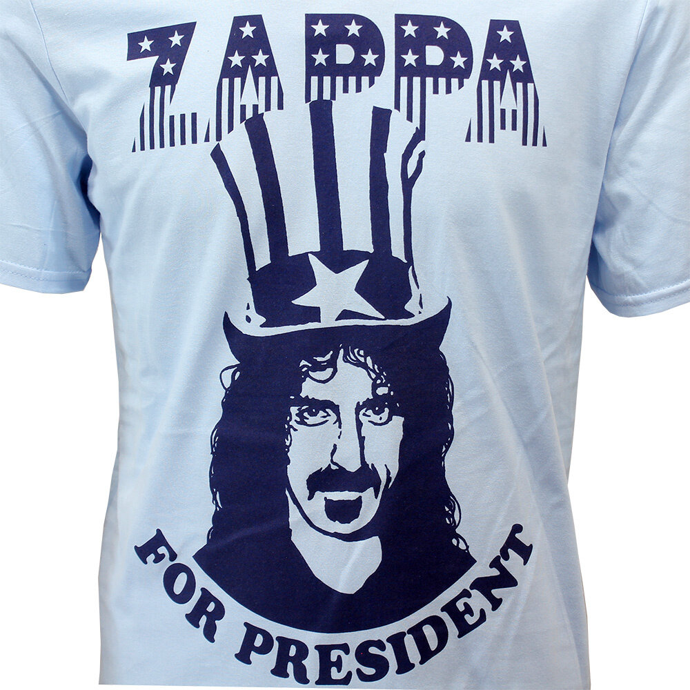 Band Merchandise Frank Zappa For President T-Shirt - Official Merchandise Band Merchandise Frank Zappa For President T-Shirt - Official Merchandise