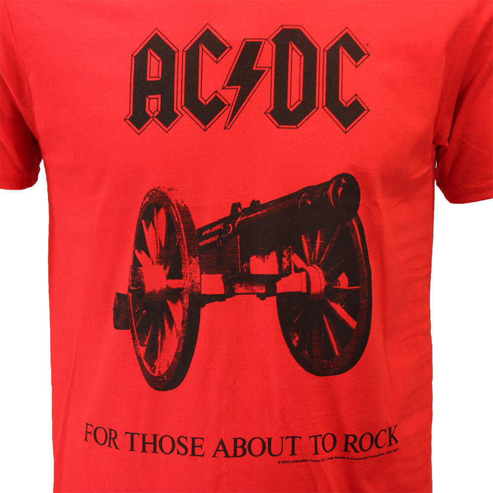 Band Merchandise ACDC For Those About To Rock Rotes T-Shirt – Offizielles Merchandise Band Merchandise ACDC For Those About To Rock Rotes T-Shirt – Offizielles Merchandise