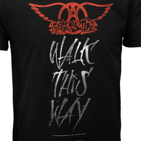 Band Merchandise Aerosmith Walk This Way T-Shirt - Officiële Merchandise Band Merchandise Aerosmith Walk This Way T-Shirt - Officiële Merchandise