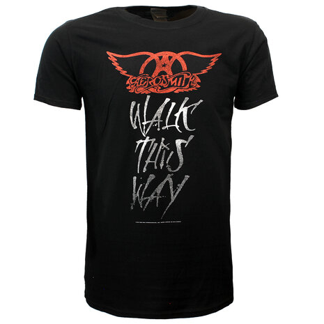 Band Merchandise Aerosmith Walk This Way T-Shirt - Officiële Merchandise Band Merchandise Aerosmith Walk This Way T-Shirt - Officiële Merchandise