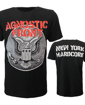 Band Merchandise Agnostic Front Against All Eagle T-Shirt Band Merchandise Agnostic Front Against All Eagle T-Shirt