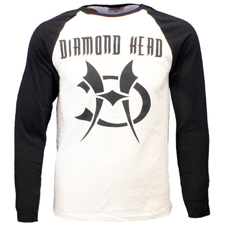 Band Merchandise Diamond Head Logo Langarm-T-Shirt – offizielles Merchandise