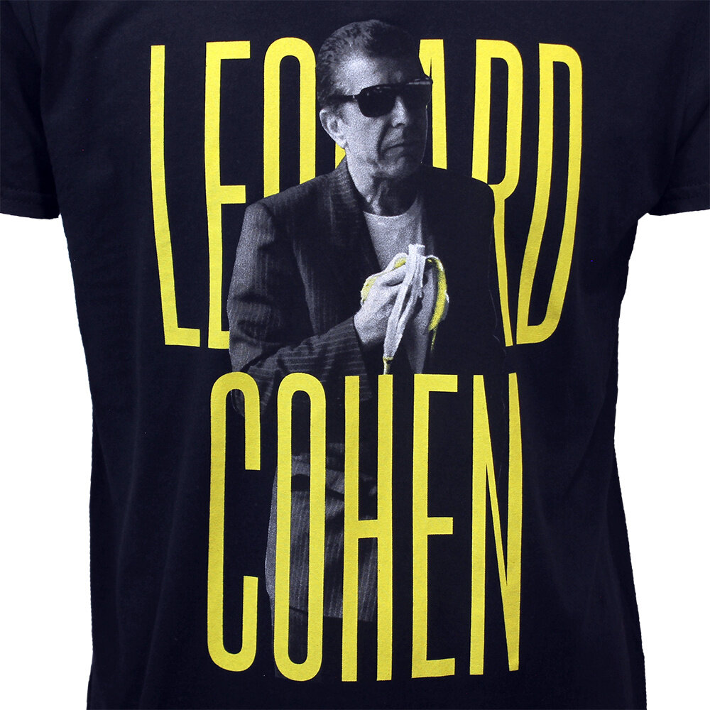 Band Merchandise Leonard Cohen Banana T-Shirt - Officiële Merchandise Band Merchandise Leonard Cohen Banana T-Shirt - Officiële Merchandise