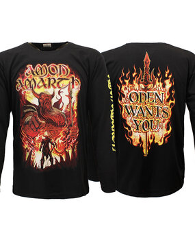 Band Merchandise Amon Amarth Oden Wants You Langarm-T-Shirt Band Merchandise Amon Amarth Oden Wants You Langarm-T-Shirt