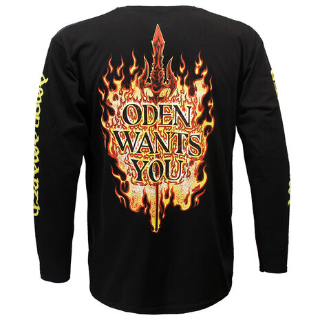 Band Merchandise Amon Amarth Oden Wants You Longsleeve T-Shirt - Officiële Merchandise Band Merchandise Amon Amarth Oden Wants You Longsleeve T-Shirt - Officiële Merchandise