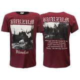 Band Merchandise Burzum Filosofem Burgundy Red T-Shirt
