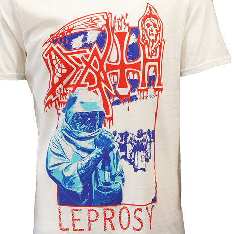 Band Merchandise Death Leprosy Posterized T-Shirt - Officiële Merchandise Band Merchandise Death Leprosy Posterized T-Shirt - Officiële Merchandise