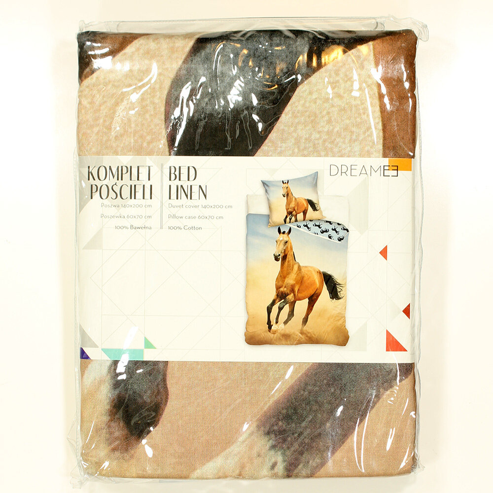 Popmerch Originals Horse Gallop Duvet Cover Single 140 x 200 cm - Original Design Popmerch Originals Horse Gallop Duvet Cover Single 140 x 200 cm - Original Design