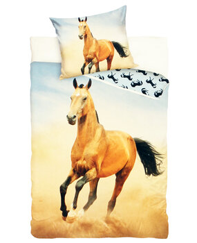 Popmerch Originals Horse Gallop Duvet Cover Single 140 x 200 cm Popmerch Originals Horse Gallop Duvet Cover Single 140 x 200 cm