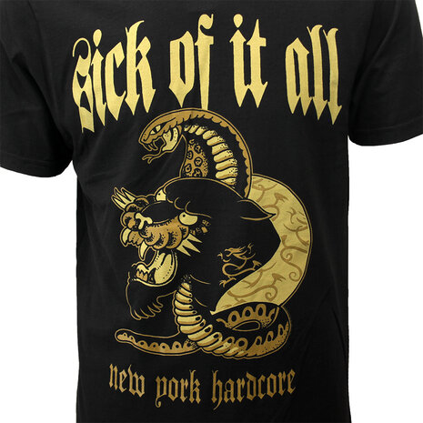 Band Merchandise Sick of It All New York Hardcore Panther T-Shirt - Official Merchandise Band Merchandise Sick of It All New York Hardcore Panther T-Shirt - Official Merchandise