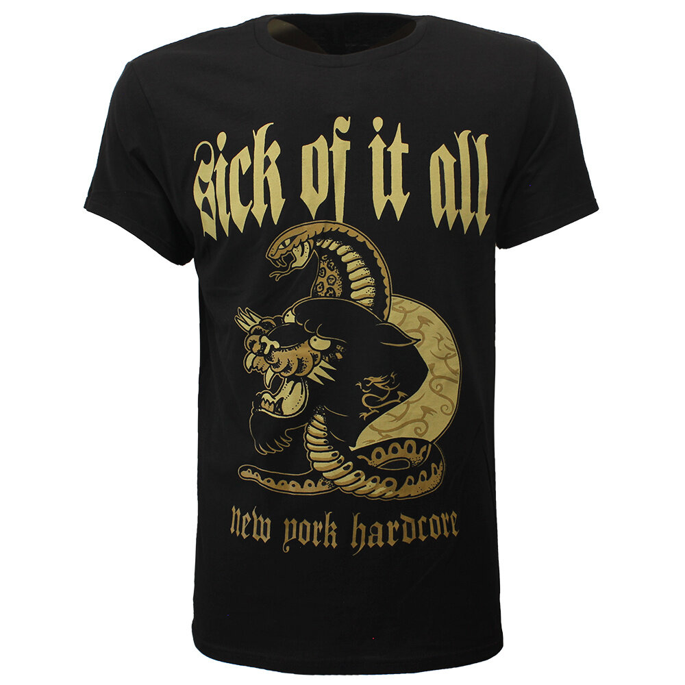Band Merchandise Sick of It All New York Hardcore Panther T-Shirt - Official Merchandise Band Merchandise Sick of It All New York Hardcore Panther T-Shirt - Official Merchandise