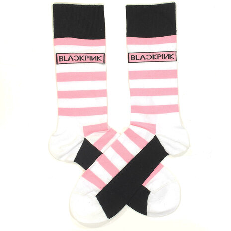 Band Merchandise Blackpink Socken weiß gestreift – offizielles Merchandise Band Merchandise Blackpink Socken weiß gestreift – offizielles Merchandise