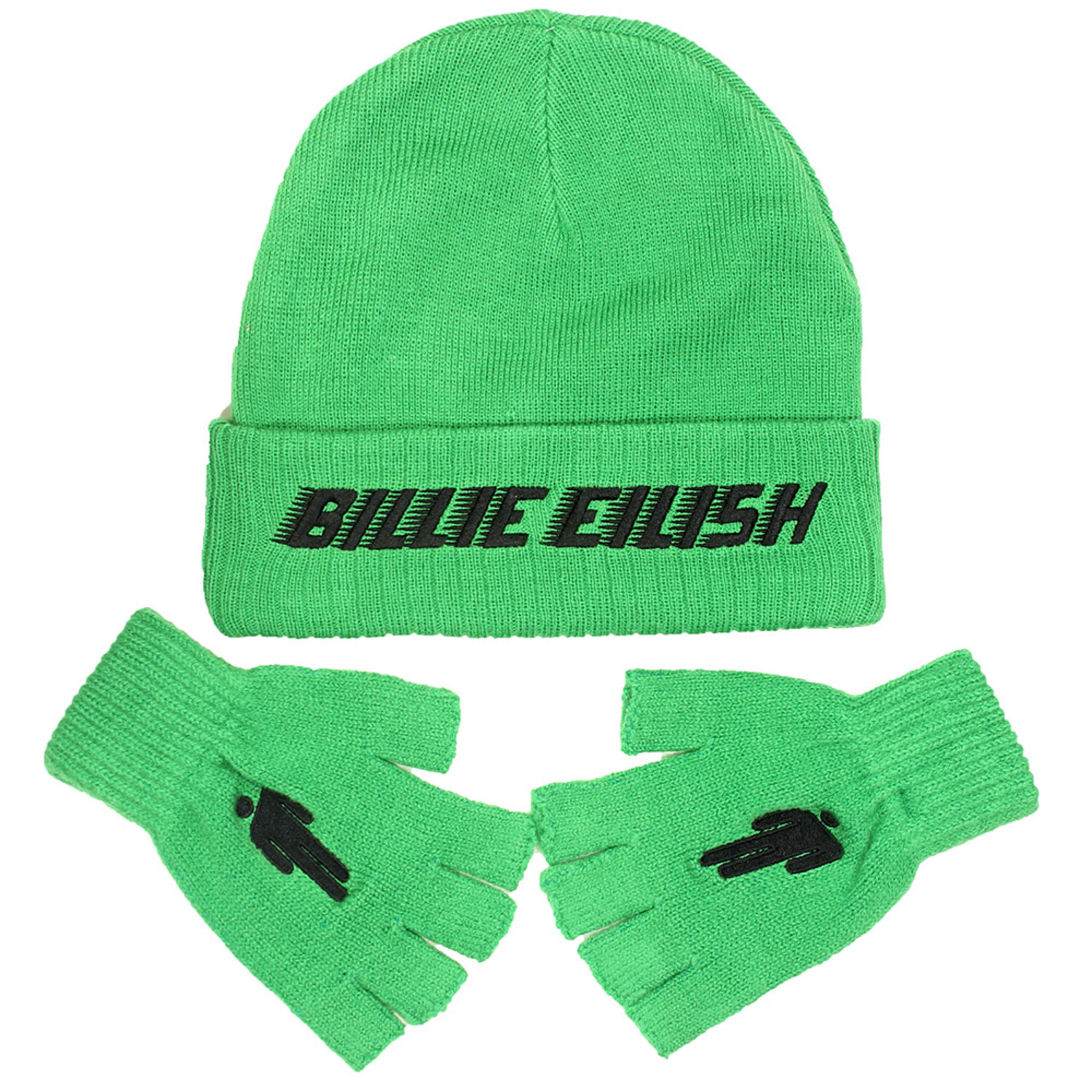 Band Merchandise Billie Eilish Muts met Handschoenen Set Officiele Merchandise