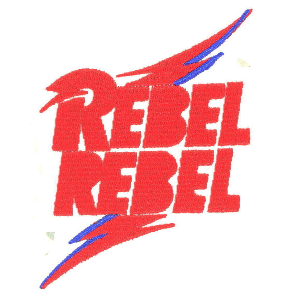 Band Merchandise David Bowie Rebel Rebel Patch - Official Merchandise Band Merchandise David Bowie Rebel Rebel Patch - Official Merchandise