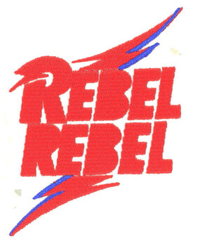 Band Merchandise David Bowie Rebel Rebel Patch Band Merchandise David Bowie Rebel Rebel Patch