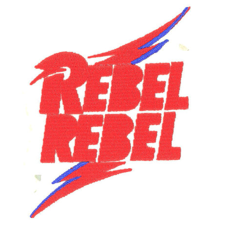 Band Merchandise David Bowie Rebel Rebel Patch - Official Merchandise Band Merchandise David Bowie Rebel Rebel Patch - Official Merchandise