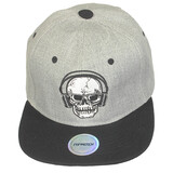 Popmerch Originals Totenkopf mit Kopfhörer Snapback Cap