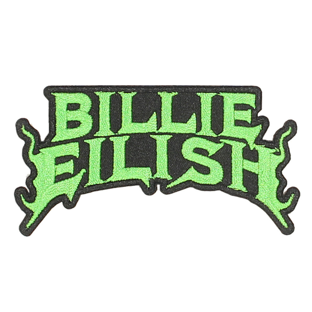 Band Merchandise Billie Eilish Vlammen Patch 5x9 cm - Officiële Merchandise Band Merchandise Billie Eilish Vlammen Patch 5x9 cm - Officiële Merchandise