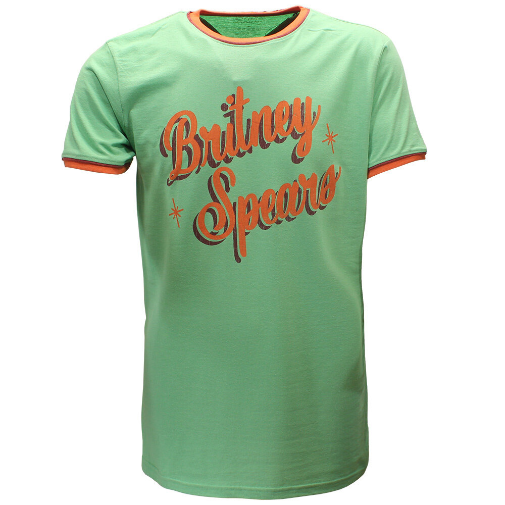 Band Merchandise Britney Spears Retro Ringer T-Shirt - Officiële Merchandise Band Merchandise Britney Spears Retro Ringer T-Shirt - Officiële Merchandise