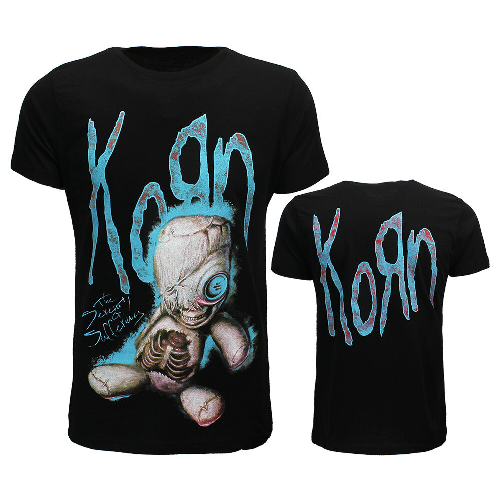 Maglietta Ufficiale Rock Off Korn SOS Doll, Unisex, Cotone, Manica Corta, Taglia XX-Large, Nera - 4