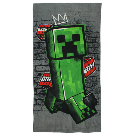 Minecraft Minecraft Creeper TNT Explosive Badetuch Strandtuch – Offizielles Merchandise Minecraft Minecraft Creeper TNT Explosive Badetuch Strandtuch – Offizielles Merchandise