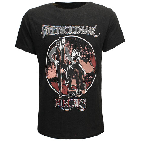 Band Merchandise Fleetwood Mac Rumours Stevie & Mick Vintage T-Shirt – Offizielles Merchandise Band Merchandise Fleetwood Mac Rumours Stevie & Mick Vintage T-Shirt – Offizielles Merchandise