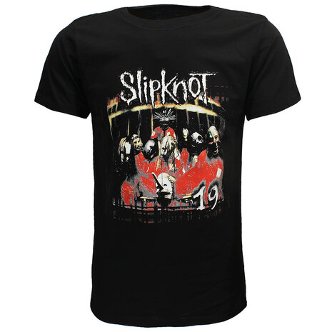 Band Merchandise Slipknot Debut Album 19YR Jubiläums-T-Shirt – offizielles Merchandise Band Merchandise Slipknot Debut Album 19YR Jubiläums-T-Shirt – offizielles Merchandise