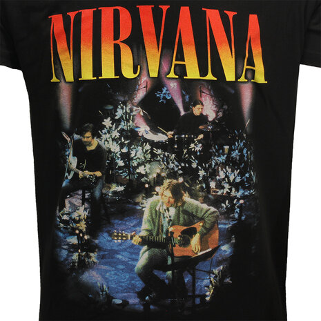 Band Merchandise Nirvana Unplugged Live T-Shirt - Officiële Merchandise Band Merchandise Nirvana Unplugged Live T-Shirt - Officiële Merchandise