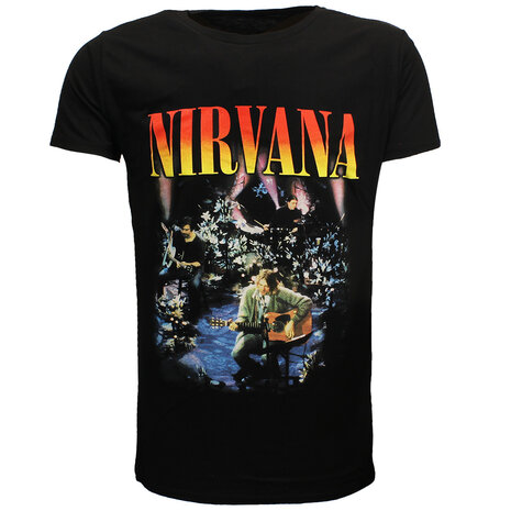 Band Merchandise Nirvana Unplugged Live T-Shirt - Officiële Merchandise Band Merchandise Nirvana Unplugged Live T-Shirt - Officiële Merchandise