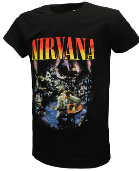 Band Merchandise Nirvana Unplugged Live T-Shirt Band Merchandise Nirvana Unplugged Live T-Shirt