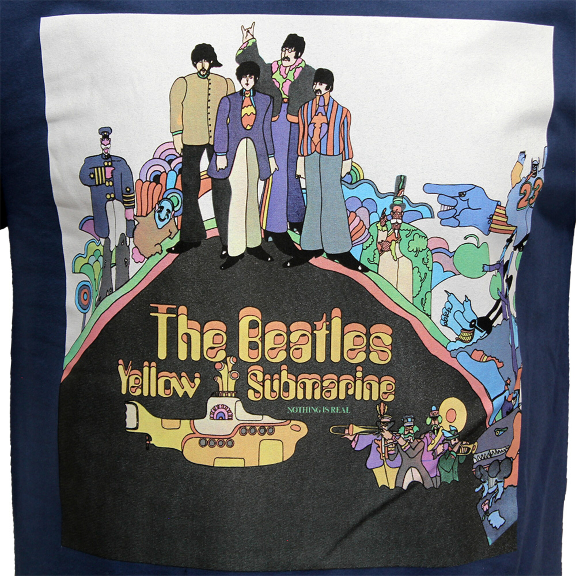 Rock Off T-Shirt Uomo The Beatles Final Performance - Maglietta Ufficiale 100% Cotone, Girocollo A U