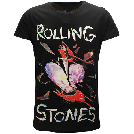 Band Merchandise The Rolling Stones Hackney Diamonds T-Shirt mit großem Aufdruck – offizielles Merchandise Band Merchandise The Rolling Stones Hackney Diamonds T-Shirt mit großem Aufdruck – offizielles Merchandise