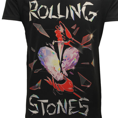 Band Merchandise The Rolling Stones Hackney Diamonds T-Shirt mit großem Aufdruck – offizielles Merchandise Band Merchandise The Rolling Stones Hackney Diamonds T-Shirt mit großem Aufdruck – offizielles Merchandise