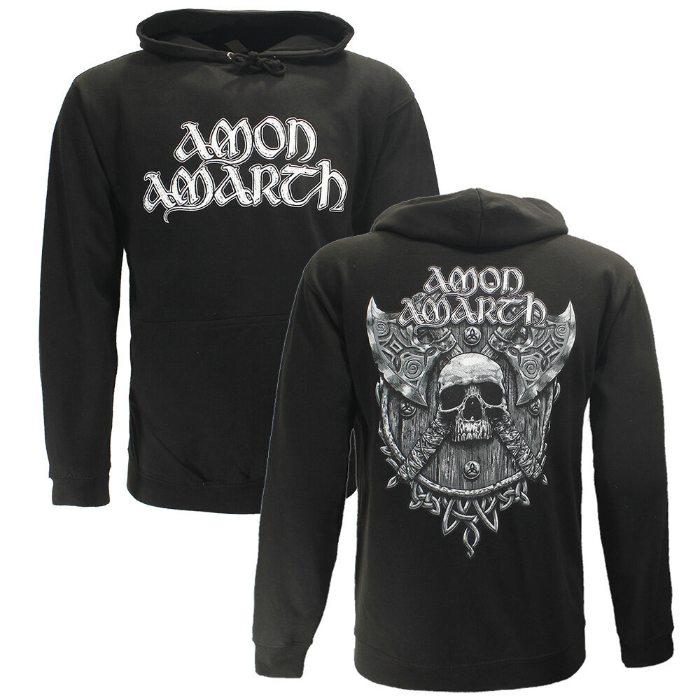 Band Merchandise Amon Amarth Gray Skull Hoodie Sweater - Official Merchandise Band Merchandise Amon Amarth Gray Skull Hoodie Sweater - Official Merchandise