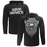 Band Merchandise Grauer Totenkopf-Kapuzenpullover von Amon Amarth