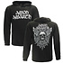Amon Amarth Grey Skull Hoodie Trui Amon Amarth Grey Skull Hoodie Trui
