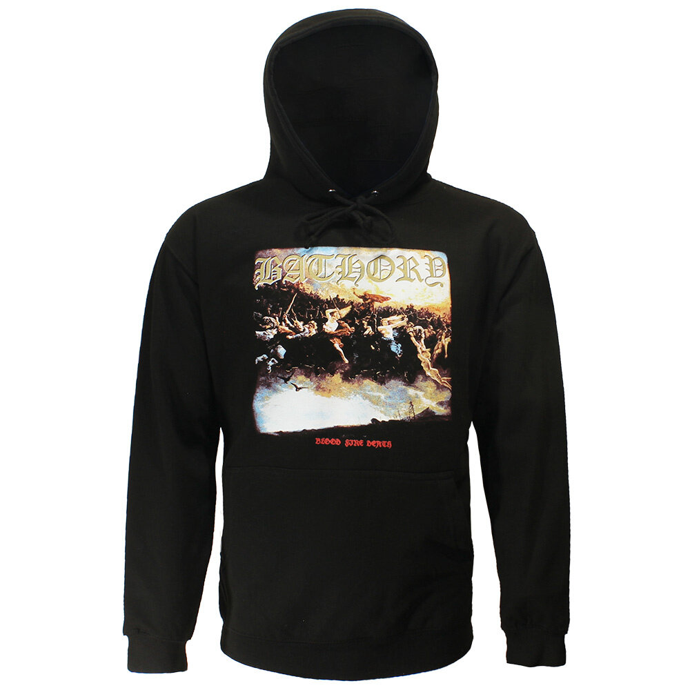 Band Merchandise Bathory Blood Fire Death Hoodie Sweater - Officiële Merchandise Band Merchandise Bathory Blood Fire Death Hoodie Sweater - Officiële Merchandise
