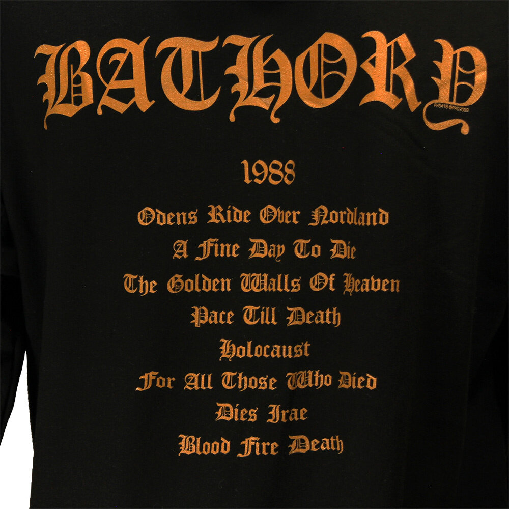 Band Merchandise Bathory Blood Fire Death Kapuzenpullover – offizielles Merchandise Band Merchandise Bathory Blood Fire Death Kapuzenpullover – offizielles Merchandise