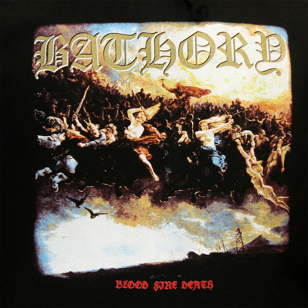 Band Merchandise Bathory Blood Fire Death Kapuzenpullover – offizielles Merchandise Band Merchandise Bathory Blood Fire Death Kapuzenpullover – offizielles Merchandise