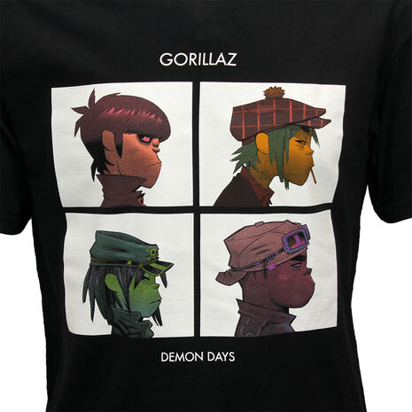 Band Merchandise Gorillaz Demon Days Album Cover T-Shirt - Officiële Merchandise Band Merchandise Gorillaz Demon Days Album Cover T-Shirt - Officiële Merchandise