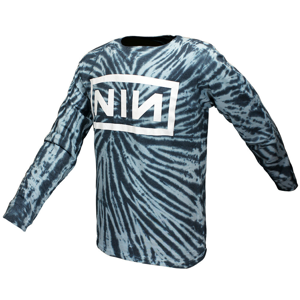 Band Merchandise Nine Inch Nails Logo Dip Dye Langarm-T-Shirt – offizielles Merchandise Band Merchandise Nine Inch Nails Logo Dip Dye Langarm-T-Shirt – offizielles Merchandise