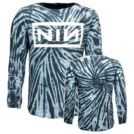 Band Merchandise Nine Inch Nails Logo Dip Dye Langarm-T-Shirt – offizielles Merchandise Band Merchandise Nine Inch Nails Logo Dip Dye Langarm-T-Shirt – offizielles Merchandise
