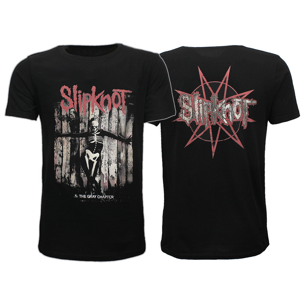 Band Merchandise Slipknot The Gray Chapter Album Design T-Shirt - Official Merchandise Band Merchandise Slipknot The Gray Chapter Album Design T-Shirt - Official Merchandise