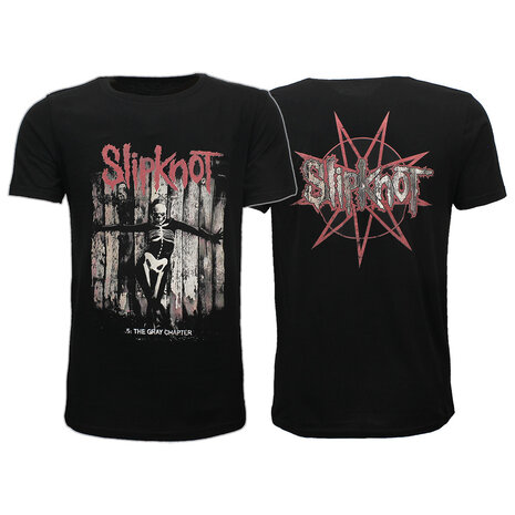 Band Merchandise Slipknot The Grey Chapter Album Design T-Shirt – Offizielles Merchandise Band Merchandise Slipknot The Grey Chapter Album Design T-Shirt – Offizielles Merchandise