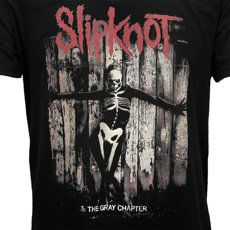 Band Merchandise Slipknot The Gray Chapter Album Design T-Shirt - Official Merchandise Band Merchandise Slipknot The Gray Chapter Album Design T-Shirt - Official Merchandise