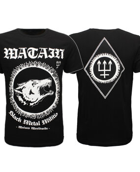 Band Merchandise Watain Black Metal Miliz T-Shirt Band Merchandise Watain Black Metal Miliz T-Shirt