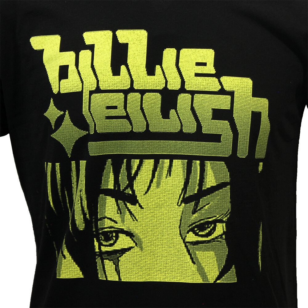 Band Merchandise Billie Eilish Anime Billie Logo T-Shirt - Officiële Merchandise Band Merchandise Billie Eilish Anime Billie Logo T-Shirt - Officiële Merchandise